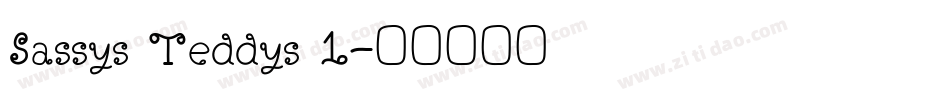 Sassys Teddys 1字体转换